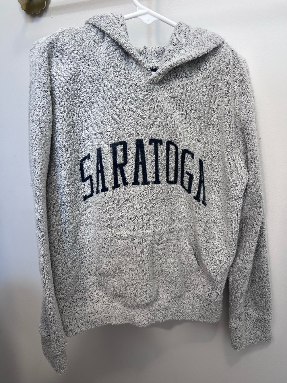 Saratoga Hooded Pullover Sweater - Light Gray - Kids